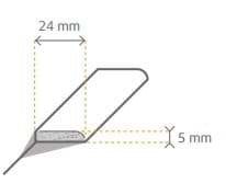 Plakplint 1943 5x24x240cm 40stuks