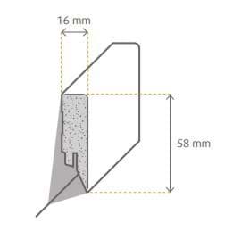 Styleplint 1820 16x58x250cm (10stuks) UITLOPEND